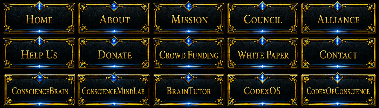 ConscienceMind bottom navigation menu